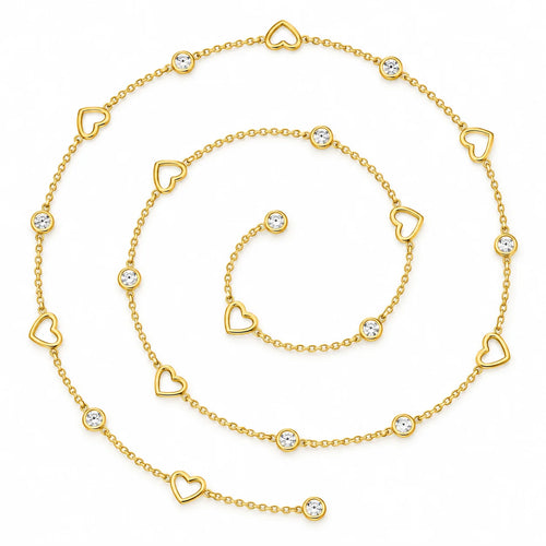 Amour Lumière Heart Motif Permanent Style Gold Tone Bracelet